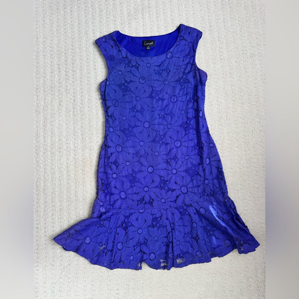 Connected Apparel Vibrant Blue Dress